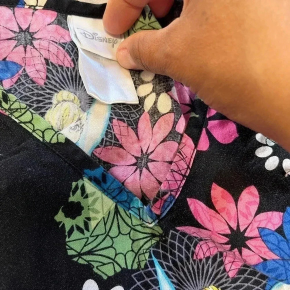 Disney Tinkerbell Scrub Top - Picture 3 of 5